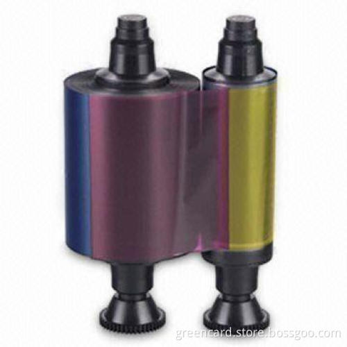 Evolis YMCKOK Ribbon with 1 x 800 Cards or 800 Images Per Roll Print, Black Color